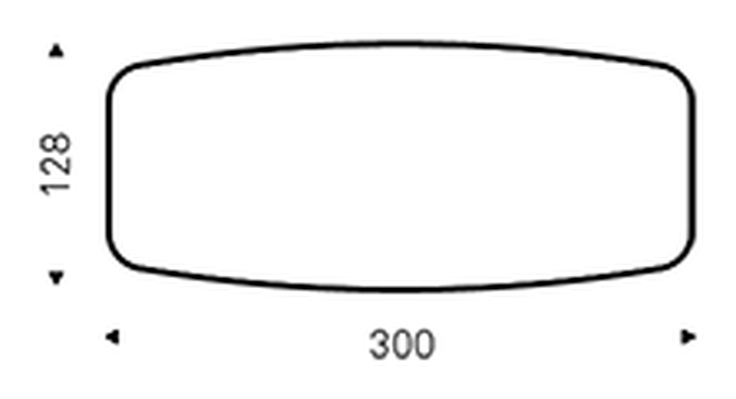 Tyron Keramik Premium Dining Table by Cattelan Italia, size drawing 5
