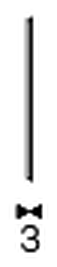 Moment Mirror Clock by Cattelan Italia, size drawing 1
