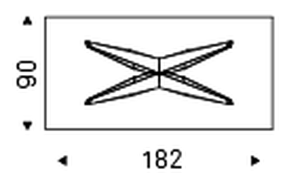 Skorpio Dining Table by Cattelan Italia, size drawing 6