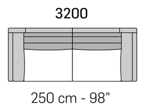 Cadorna Sofa by Nicoline, size drawing 4