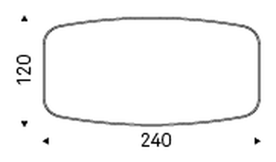 Giano Keramik Premium Dining Table by Cattelan Italia, size drawing 3