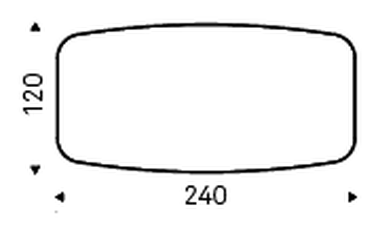 Stratos Keramik Premium Dining Table by Cattelan Italia, size drawing 4