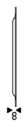 Glenn Magnum Mirror by Cattelan Italia, size drawing 1