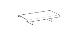 Avalon Coffee Table by Ditre Italia, size drawing: Small table