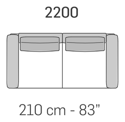 Strauss Sofa by Nicoline, size drawing 5
