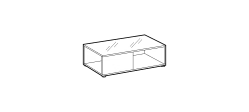 Urban 2.0 Coffee Table by Ditre Italia, size drawing: Urban rectangular coffee table