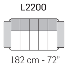 Zara Light Sofa by Nicoline, size drawing 3