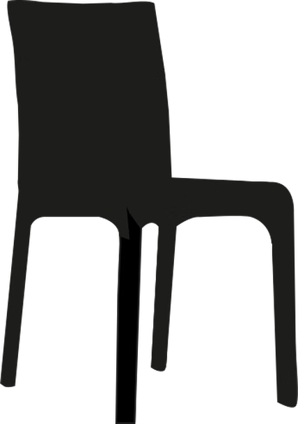 Alice Chair by Bontempi, size drawing: 40.18