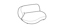 Pacific Sofa by Ditre Italia, size drawing: Lateral with drop and armrest 1 place maxi