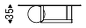 Levante Coffee Table by Cattelan Italia, size drawing 1