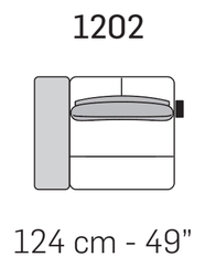Pacific Square Sofa by Nicoline, size drawing 6