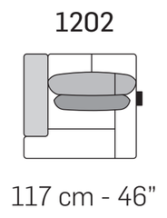 Sirio Sofa by Nicoline, size drawing 5