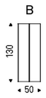 Convivium Extendable Console Table by Cattelan Italia, size drawing 6