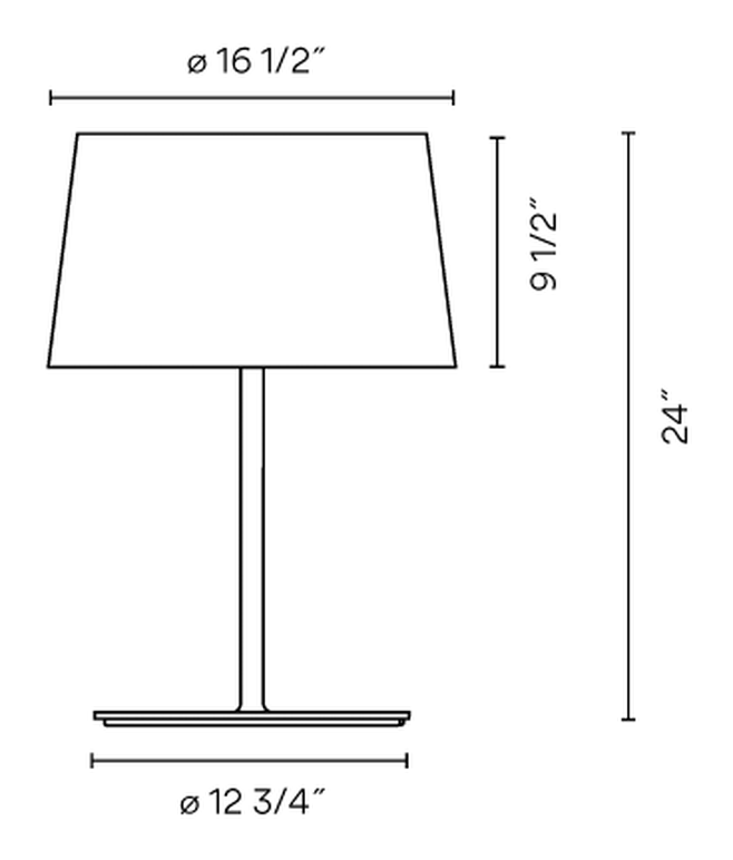 Warm Lighting Collection by Vibia, size drawing: Model 4900