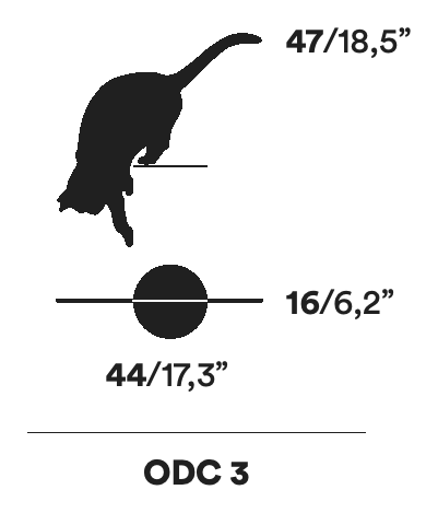 Ombres de Chats Bookend by Opinion Ciatti, size drawing: ODC 3