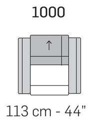 Pisa Sofa by Nicoline, size drawing 4
