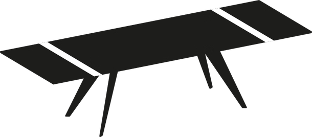 Ramos Dining Table by Bontempi, size drawing