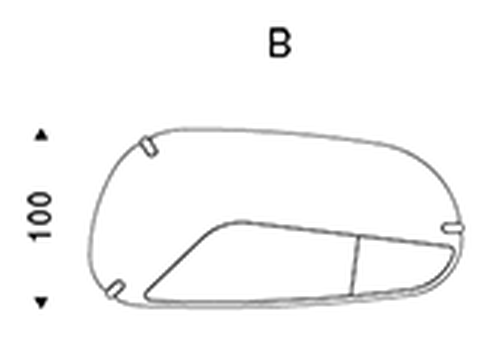 Boston Desk by Cattelan Italia, size drawing 4