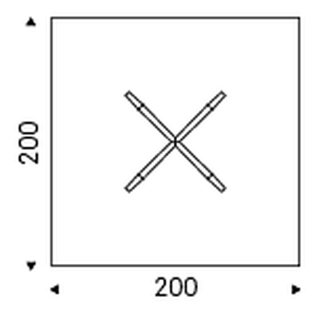 Spyder Dining Table by Cattelan Italia, size drawing 8