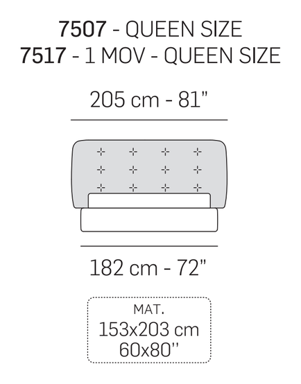 Rubicon High Bed by Nicoline, size drawing 3