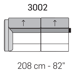 Claire Sofa by Nicoline, size drawing 8