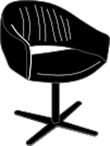 Nova Dining Chair by Bontempi, size drawing: 35.16