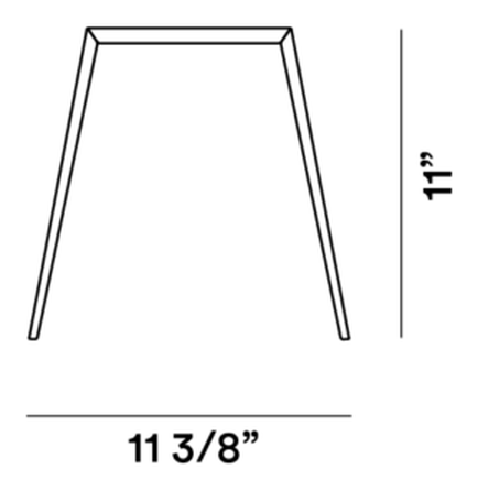 Bridge Table Lamp by Foscarini, size drawing: Bridge 2