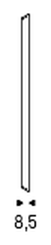 Excalibur Wall Mirror by Cattelan Italia, size drawing 1