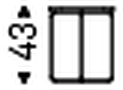 Benny Coffee Table by Cattelan Italia, size drawing 2