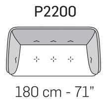 Charme Sofa by Nicoline, size drawing 8