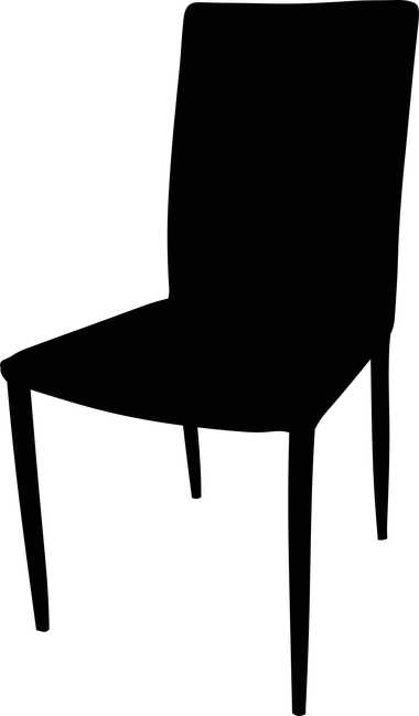 Nata Chair by Bontempi, size drawing: 40.76