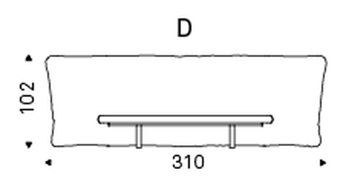 Marlon Bed by Cattelan Italia, size drawing 7