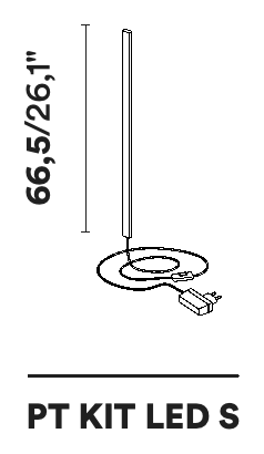 Ptolomeo Vino Wall Wine Rack by Opinion Ciatti, size drawing: PT KIT LED S