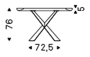Terminal Keramik Premium Console Table by Cattelan Italia, size drawing 1