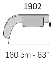 Fleur Sofa by Nicoline, size drawing 2