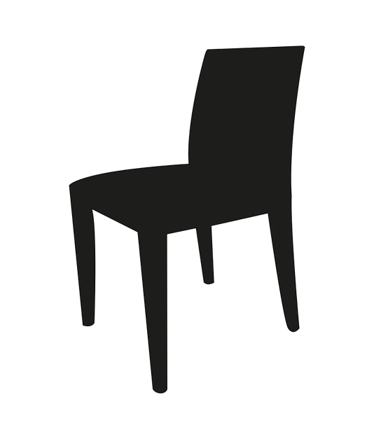 Sofia Chair by Bontempi, size drawing: 04.06