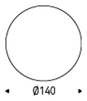Skorpio Round Dining Table by Cattelan Italia, size drawing 8