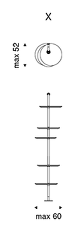Address Bookcase by Cattelan Italia, size drawing 6
