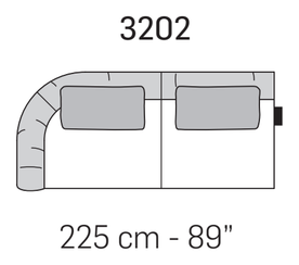 Crumble Sofa by Nicoline, size drawing 8