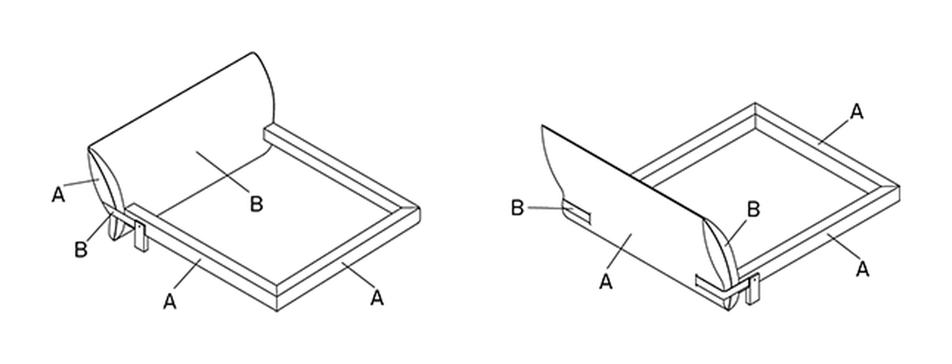 Pascal Double Bed by Cattelan Italia, size drawing 6
