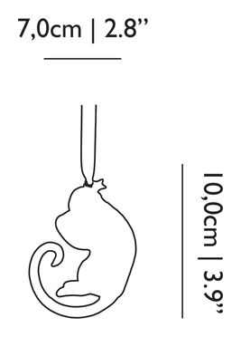 Extinct Animals Ornaments by Moooi, size drawing: Indigo Macaque