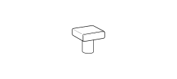 Pop Nightstand by Ditre Italia, size drawing
