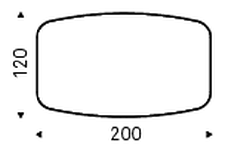 Planer Keramik Premium Dining Table by Cattelan Italia, size drawing 2