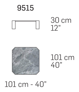 Picasso Coffee Table by Nicoline, size drawing 3