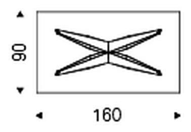 Skorpio Dining Table by Cattelan Italia, size drawing 5