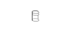 Skin Nightstand by Ditre Italia, size drawing: Skin bedside-table with shelf