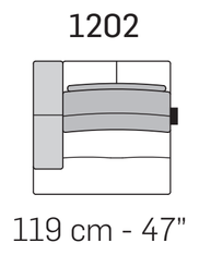 Egeo Sofa by Nicoline, size drawing 7