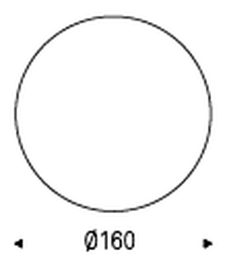 Botero Wood Round Dining Table by Cattelan Italia, size drawing 4