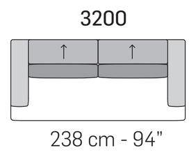 Moorea Sofa by Nicoline, size drawing 4