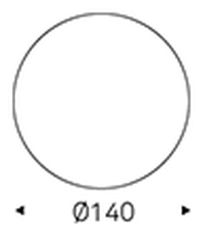 Rado Keramik Round Dining Table by Cattelan Italia, size drawing 2
